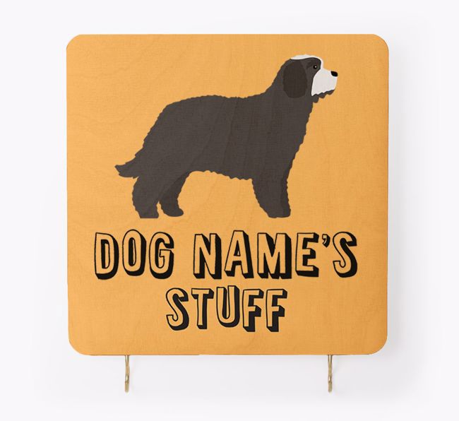 'Dog's Stuff' - Personalised {breedFullName} Lead & Collar Hanger